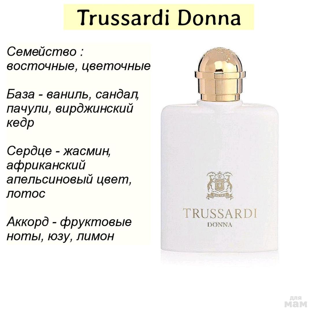 Trussardi donna edp (100 мл). труссарди духи описание. парфюм труссарди донна пирамида. труссарди духи описание. туалетная вода женская труссарди my name.